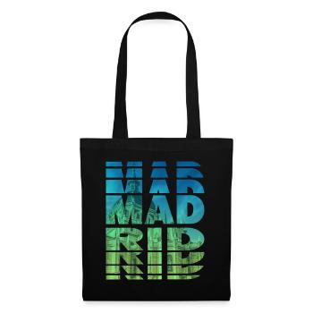 Madrid Spain City Skyline Home Love - Tote Bag - black - Front