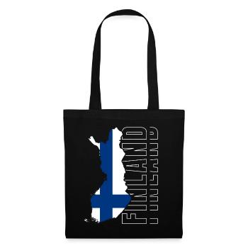 Finlande - Sac en tissu - noir - Devant