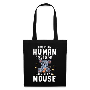 Souris Cadeau Souris Enfants Hommes Souris Conseils - Sac en tissu - noir - Devant