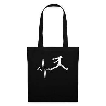 Parkour Heartbeat - Sac en tissu - noir - Devant