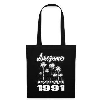 Génial depuis 1991 - Sac en tissu - noir - Devant