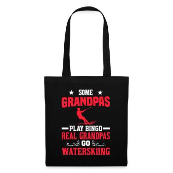 Certains grands-pères jouent au bingo De vrais grands-pères vont - Sac en tissu - noir - Devant