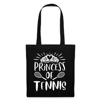 Prinzessin Des Tennisclubs - Stoffbeutel - Schwarz - Vorne