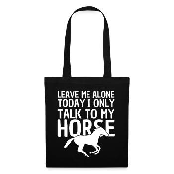 Leave Me Alone, Today I Speak Only With My - Tote Bag - black - Front