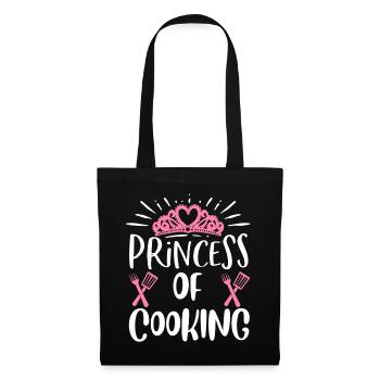 Princesse de la cuisine - Sac en tissu - noir - Devant
