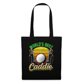 The best caddie in the world Golf golfing golfer golf - Tote Bag - black - Front