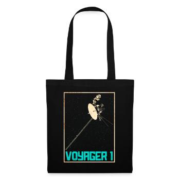 Voyager 1 Weltraum Sonde - Stoffbeutel - Schwarz - Vorne