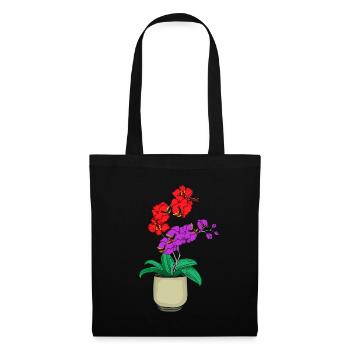 Orchid Carnivorous Venus Flytrap - Tote Bag - black - Front