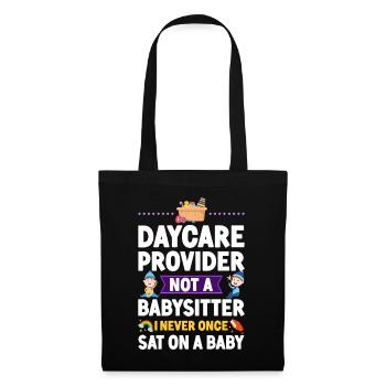 Childcare Daycare Provider Teacher - Stoffbeutel - Schwarz - Vorne