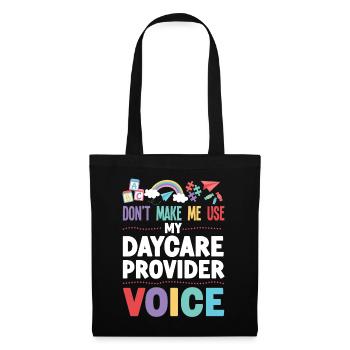 Fournisseur de services de garde d’enfants Enseignant - Sac en tissu - noir - Devant