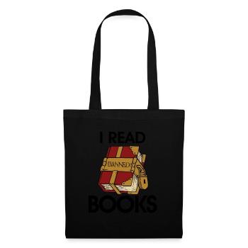 J’ai lu des livres interdits 51 - Sac en tissu - noir - Devant