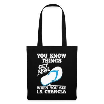 You see La Chancla Spanish Mexican - Tote Bag - black - Front
