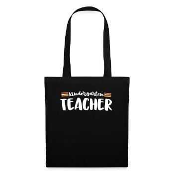 Retro Kindergarten Teacher Kinder Crew 70s Retour - Sac en tissu - noir - Devant