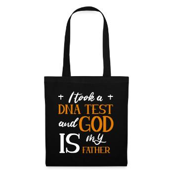 J’ai fait un test ADN et Dieu est mon père 7 - Sac en tissu - noir - Devant