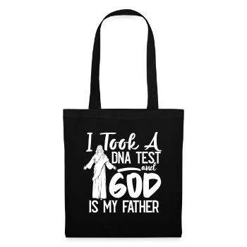 I Took A DNA Test And God Is My Father 22 - Stoffbeutel - Schwarz - Vorne