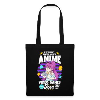 Anime disant Weeb Otaku - Sac en tissu - noir - Devant