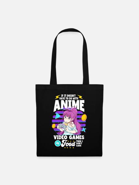 Anime Spruch Weeb Otaku - Stoffbeutel - Schwarz