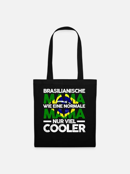 Brasilianerin Brasilienische Mama Brasilien Mutter - Stoffbeutel - Schwarz