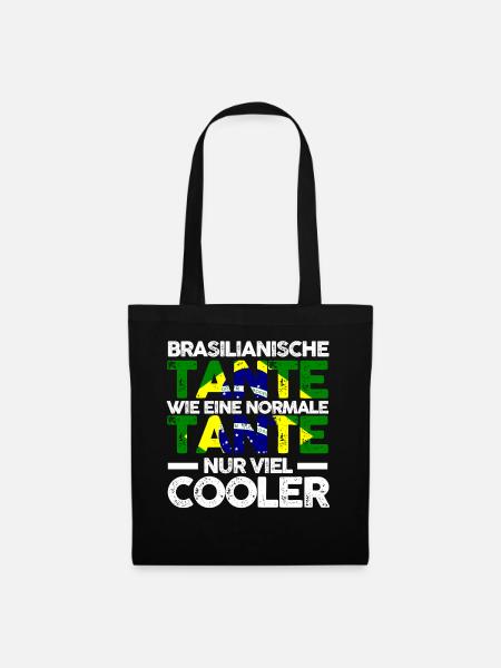 Brasilianerin Tante Brasilien - Stoffbeutel - Schwarz