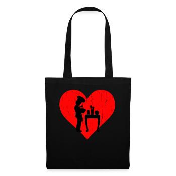 Gotowanie Heart - Tote Bag - black - Front