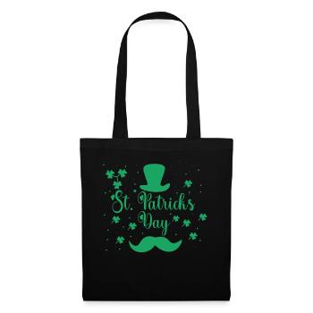 Saint-Patrick Irlande Irlande Gaélique - Sac en tissu - noir - Devant