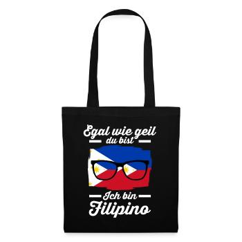 Filipino Philippinisches Philippinen - Stoffbeutel - Schwarz - Vorne