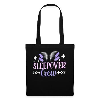 Nuit en équipe Nuitée Fête de nuit - Sac en tissu - noir - Devant