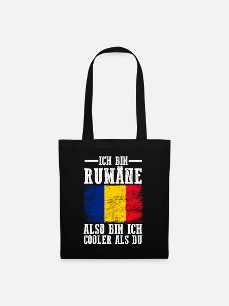 Rumänien Rumäne Rumänisches - Stoffbeutel - Schwarz