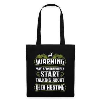 Buck Deer Hunting Hunter Vintage - Tote Bag - black - Front