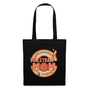 Volleyball Shirt, Volleyball Mom Tee, Volleyball - Tote Bag - black - Front