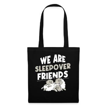 Nous sommes amis de nuit nuit fête - Sac en tissu - noir - Devant
