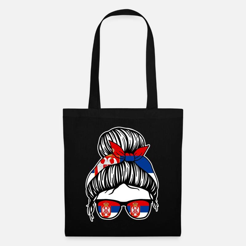Serbe Serbe Serbie - Sac en tissu - noir