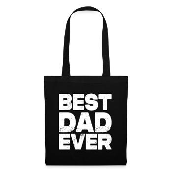 Meilleur papa de tous les temps - Sac en tissu - noir - Devant