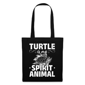 Turtle Is My Spirit Animal – mignon - Sac en tissu - noir - Devant