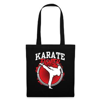 Karaté Fighter Karaté Arts Martiaux Arts Martiaux Arts Martiaux - Sac en tissu - noir - Devant