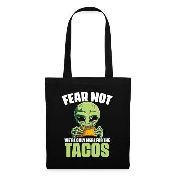 Fear Not Funny Alien Alien WordPlay - Tote Bag - black - Front