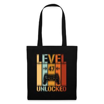 47th Birthday Level 47 unlocked - Tote Bag - black - Front
