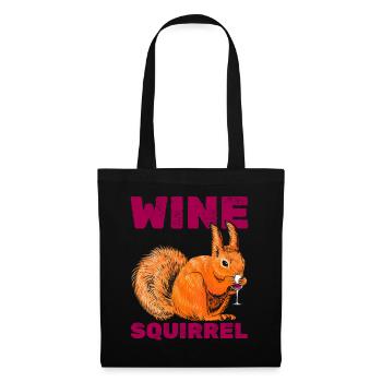 Drôle d’écureuil, drôle d’écureuil - Sac en tissu - noir - Devant
