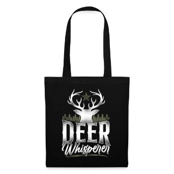 Buck Deer Hunting Hunter Vintage - Sac en tissu - noir - Devant