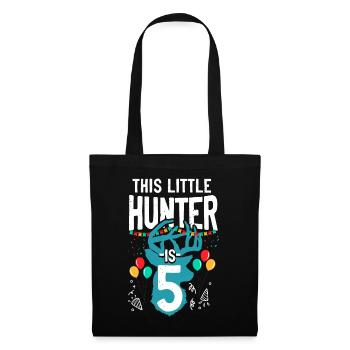 Buck Deer Chasse Hunter Kid - Sac en tissu - noir - Devant