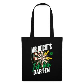 Darts Dartspieler - Stoffbeutel - Schwarz - Vorne