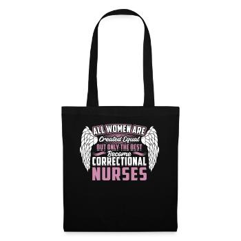 Seules les meilleures deviennent infirmières - Sac en tissu - noir - Devant