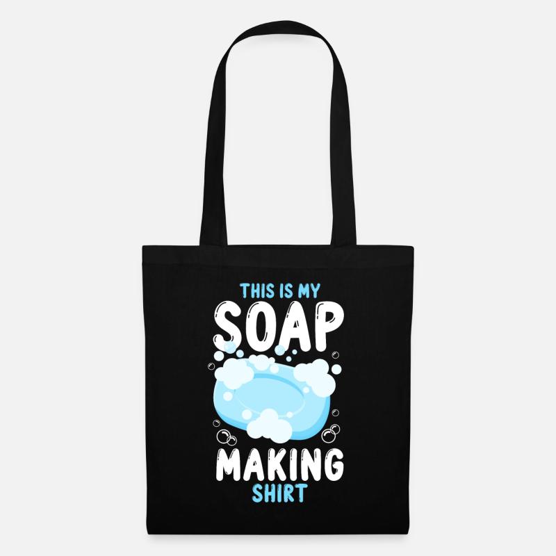 Soap Making Crafting This Is My - Stoffbeutel - Schwarz