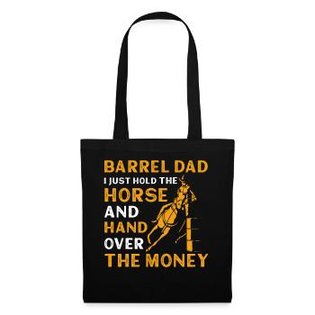 Barrel Racer Papa - Sac en tissu - noir - Devant