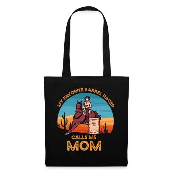 Barrel Racer Maman - Sac en tissu - noir - Devant