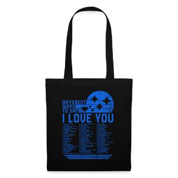 Different Ways To Say I Love You, Valentine's Day - Tote Bag - black - Front