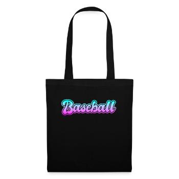 Base-ball - Sac en tissu - noir - Devant