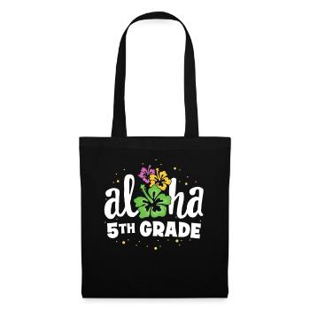 Aloha 5th Grade Cinquième Enseignant Premier Jour Retour à - Sac en tissu - noir - Devant