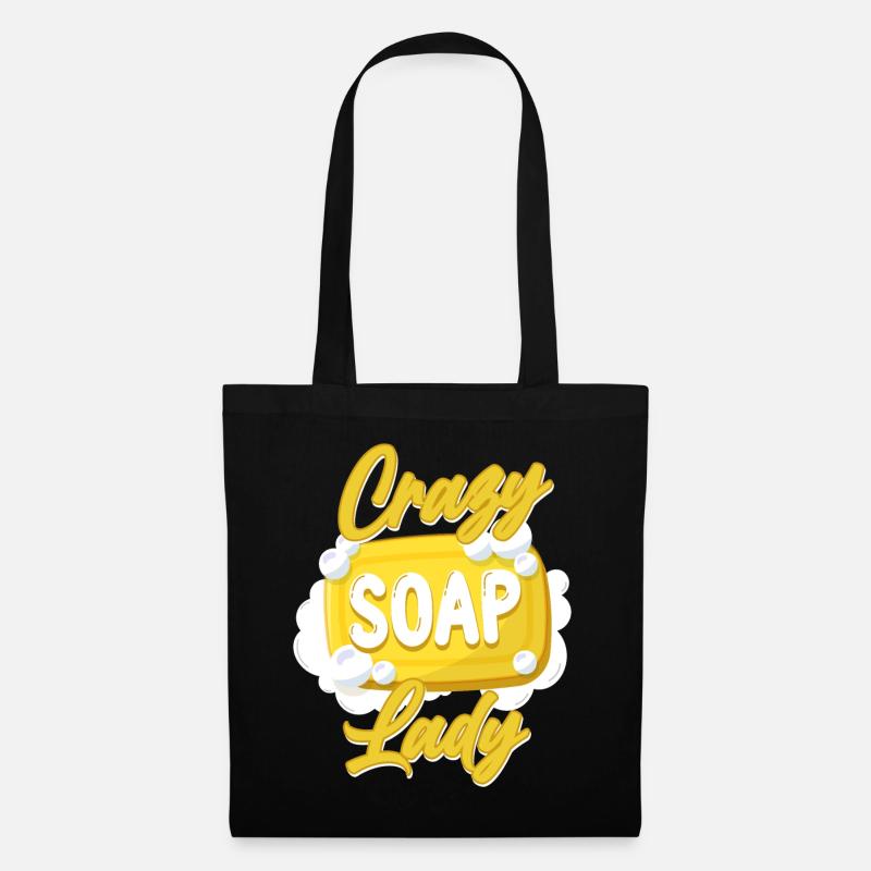Soap Making Crafting Crazy Soap - Stoffbeutel - Schwarz