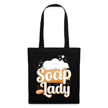 Soap Making Crafting Soap Lady - Stoffbeutel - Schwarz - Vorne